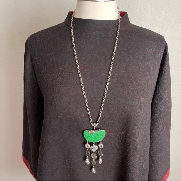 Designer Luxurious Chinese Brown Dress Cheongsam Qipao Size: S | Traditional Chi - Picture 10 of 13